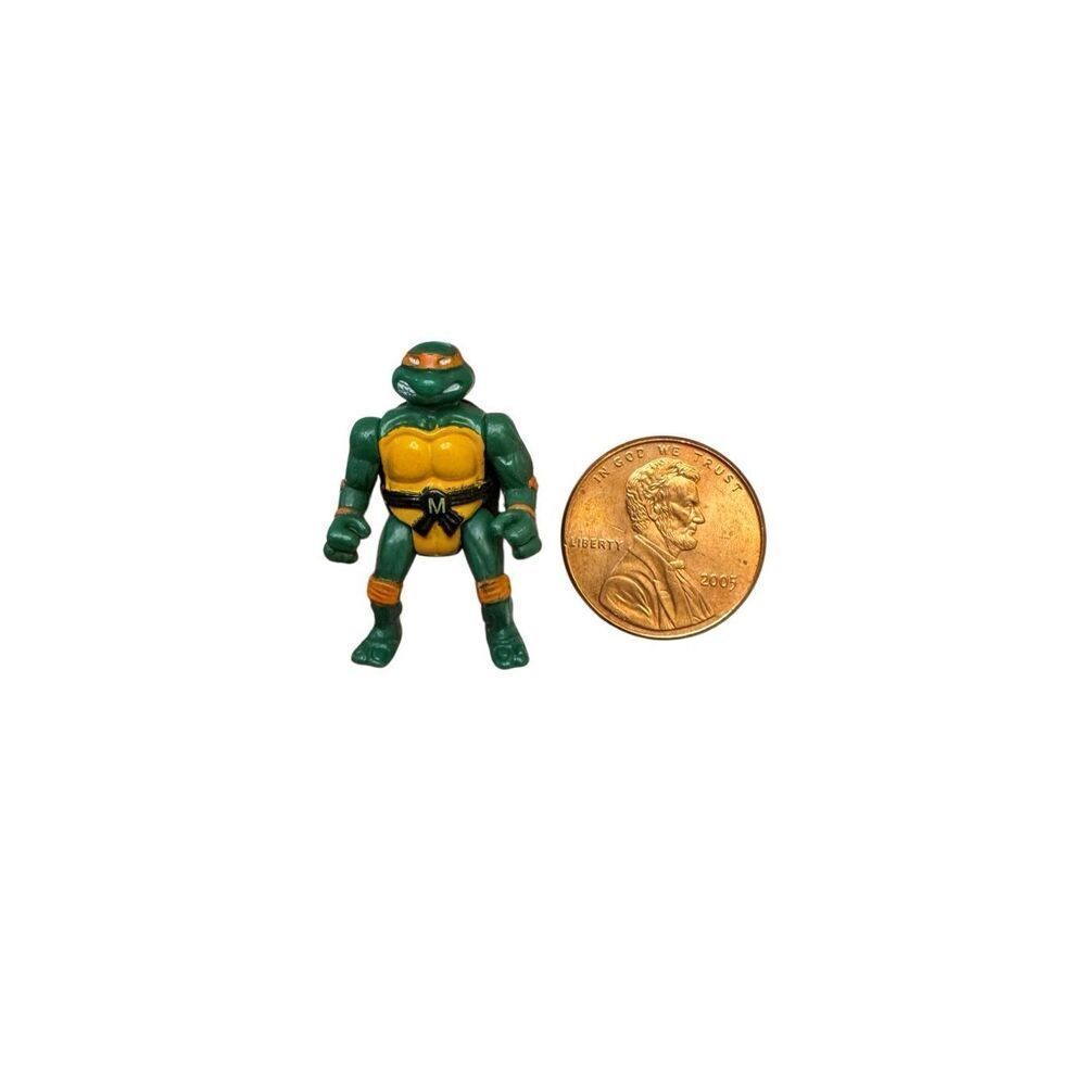 TMNT Mini Mutants Turtle Figure 1” Micro Michelangelo Vintage 1994